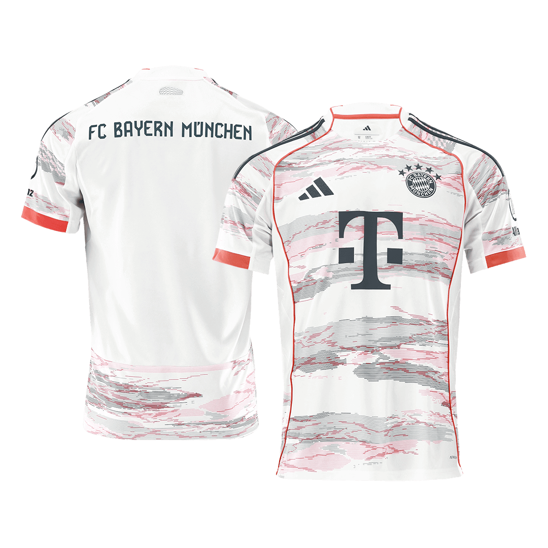 Koszulka wyjazdowa Bayernu Monachium 2025/26, biała