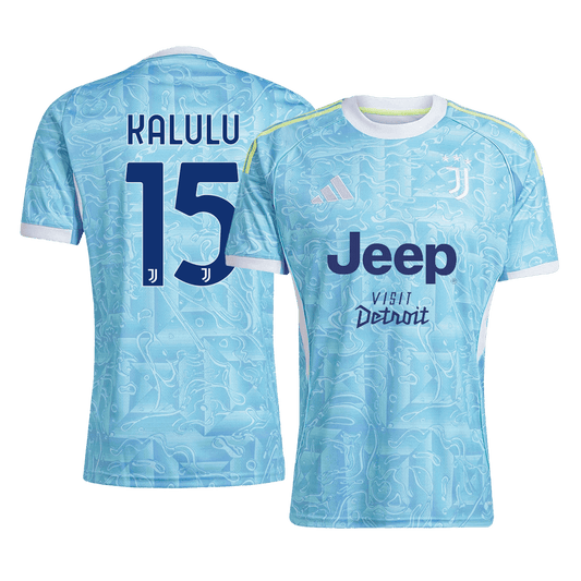 Wyjazdowa koszulka piłkarska KALULU #15 Juventusu 2025/26
