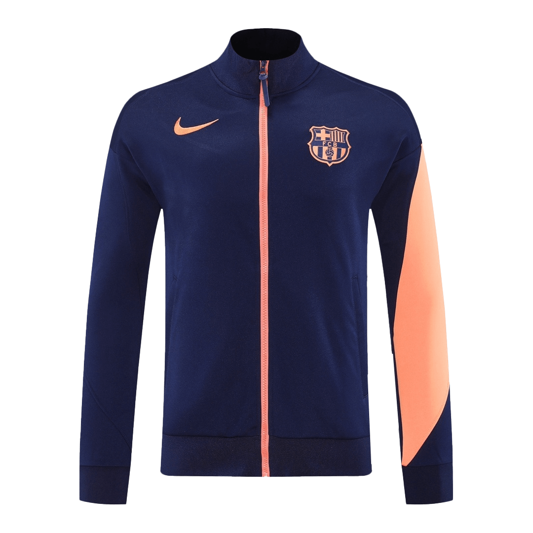 Kurtka treningowa Barcelona 25/26 granatowo-pomarańczowa