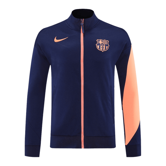 Kurtka treningowa Barcelona 25/26 granatowo-pomarańczowa