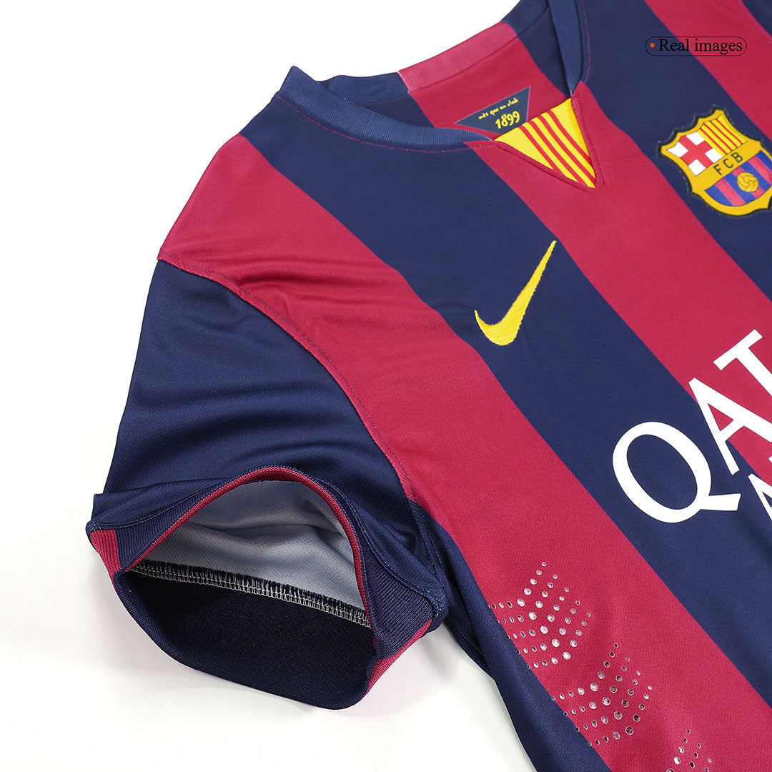 Koszulka piłkarska Retro SUÁREZ #9 2014/15 Barcelona Home