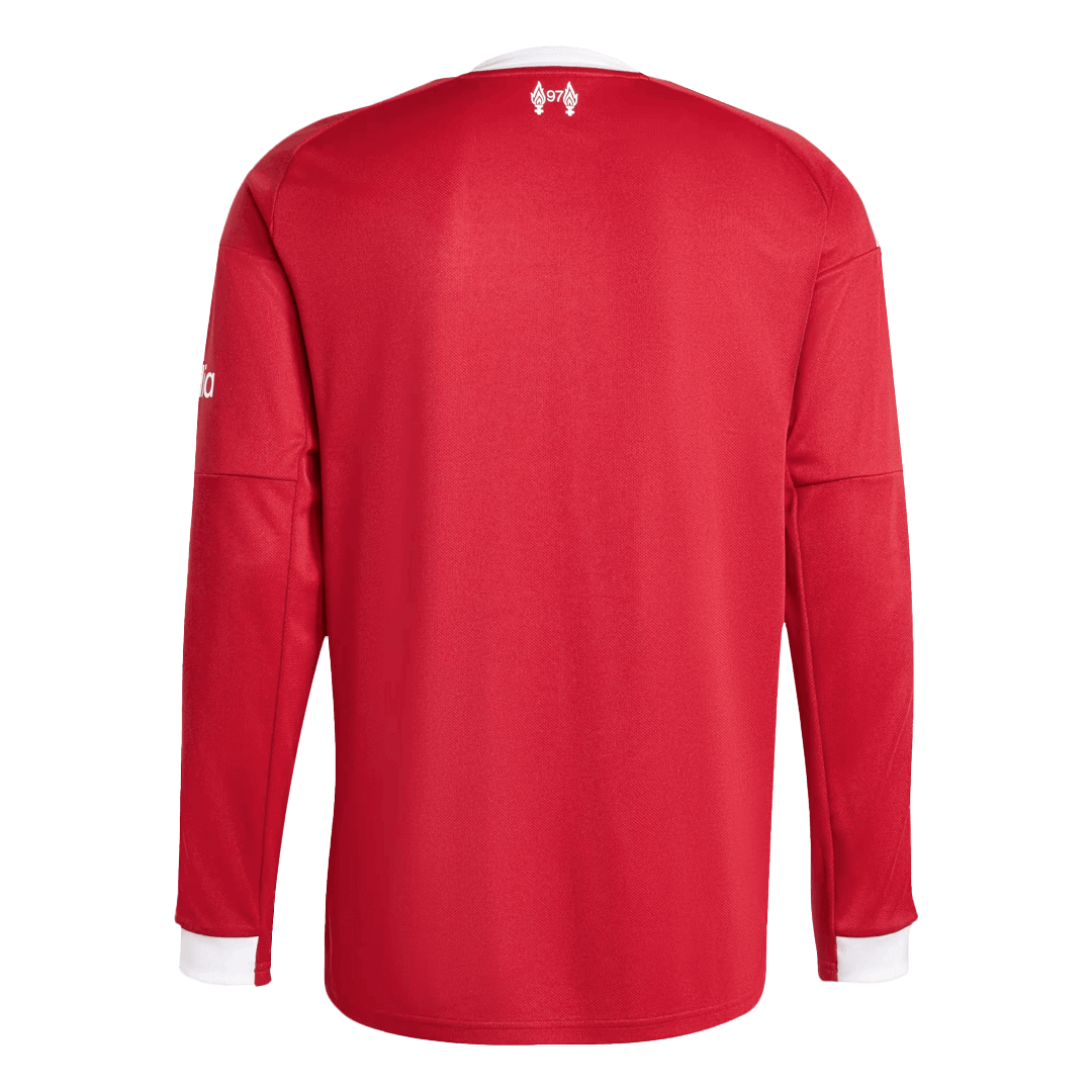 Koszulka piłkarska Liverpool Home z długim rękawem 25/26 czerwona