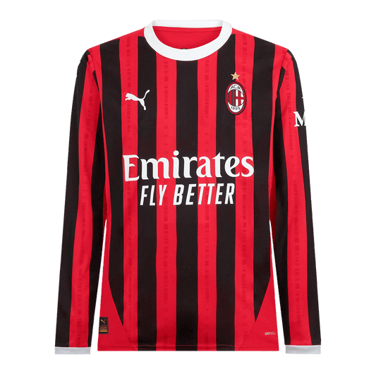 Koszulka piłkarska AC Milan Home z długim rękawem 2024/25