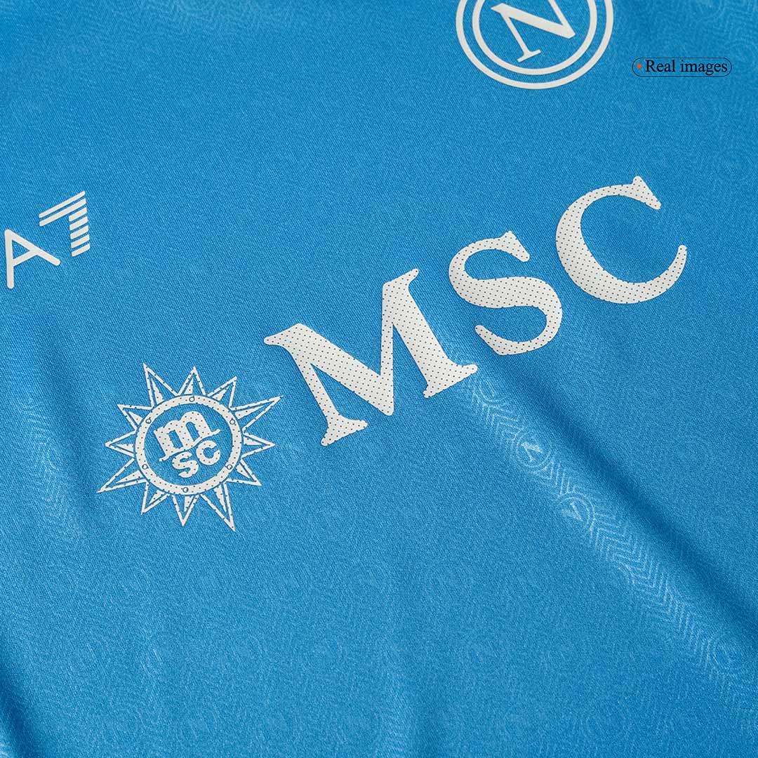 Dziecięcy zestaw piłkarski Napoli Home (koszulka + spodenki) 2024/25