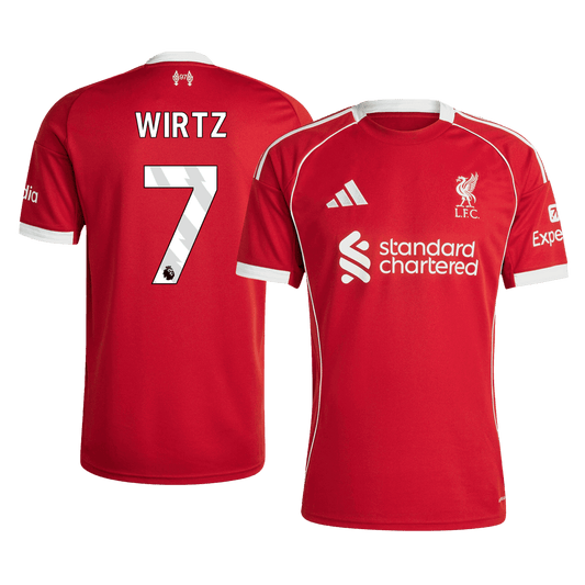 Koszulka domowa WIRTZ #7 Liverpool 2025/26 czerwona