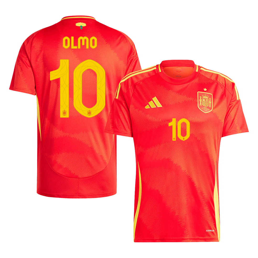 Koszulka domowa reprezentacji Hiszpanii OLMO #10 na Euro 2024