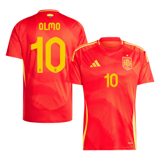 Koszulka domowa reprezentacji Hiszpanii OLMO #10 na Euro 2024