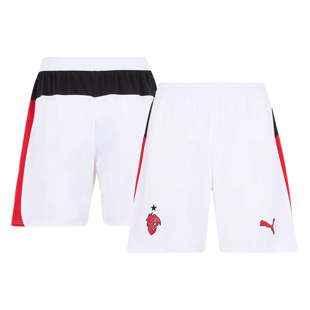 Spodenki wyjazdowe AC Milan 25/26 białe
