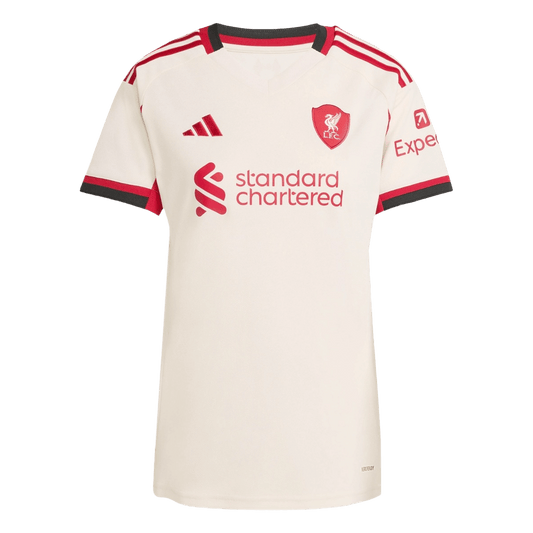 Koszulka wyjazdowa Liverpoolu dla kobiet 25/26, biała