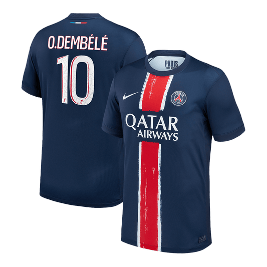 Koszulka piłkarska O.DEMBÉLÉ #10 PSG Home 2024/25 Granatowa