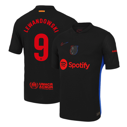 Oryginalna koszulka wyjazdowa LEWANDOWSKI #9 Barcelona 2024/25