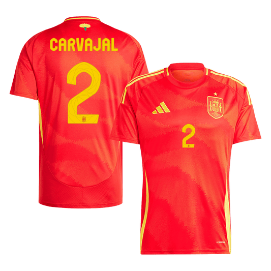 CARVAJAL #2 Hiszpania Koszulka Domowa Piłkarska Euro 2024