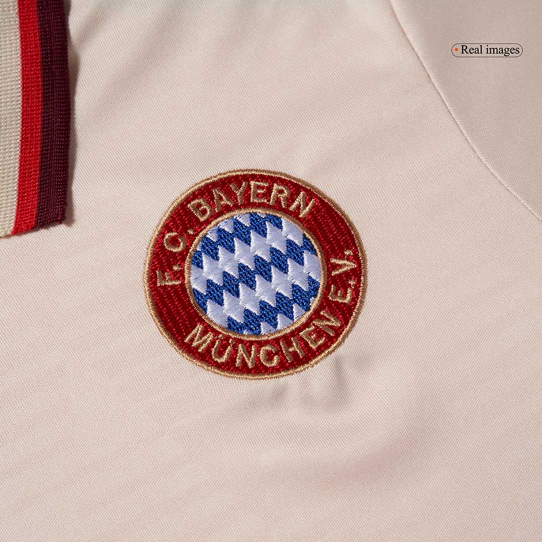 Trzeci wyjazdowy zestaw piłkarski Bayernu Monachium dla dzieci (koszulka + spodenki) 2024/25 - Liga Mistrzów