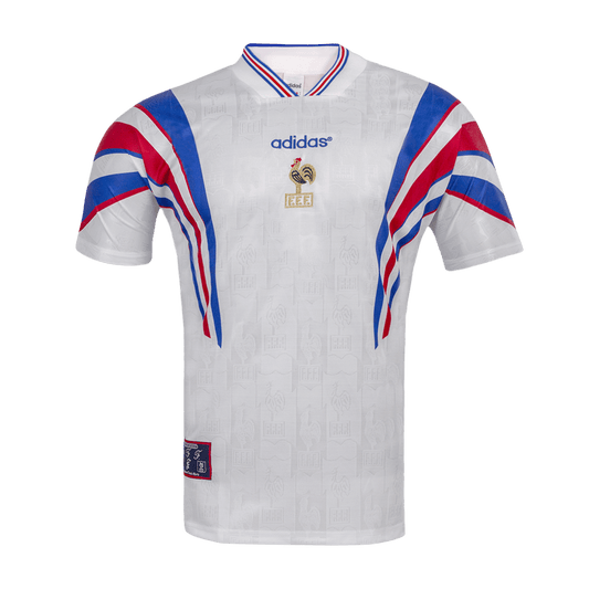Koszulka wyjazdowa reprezentacji Francji z 1996 roku