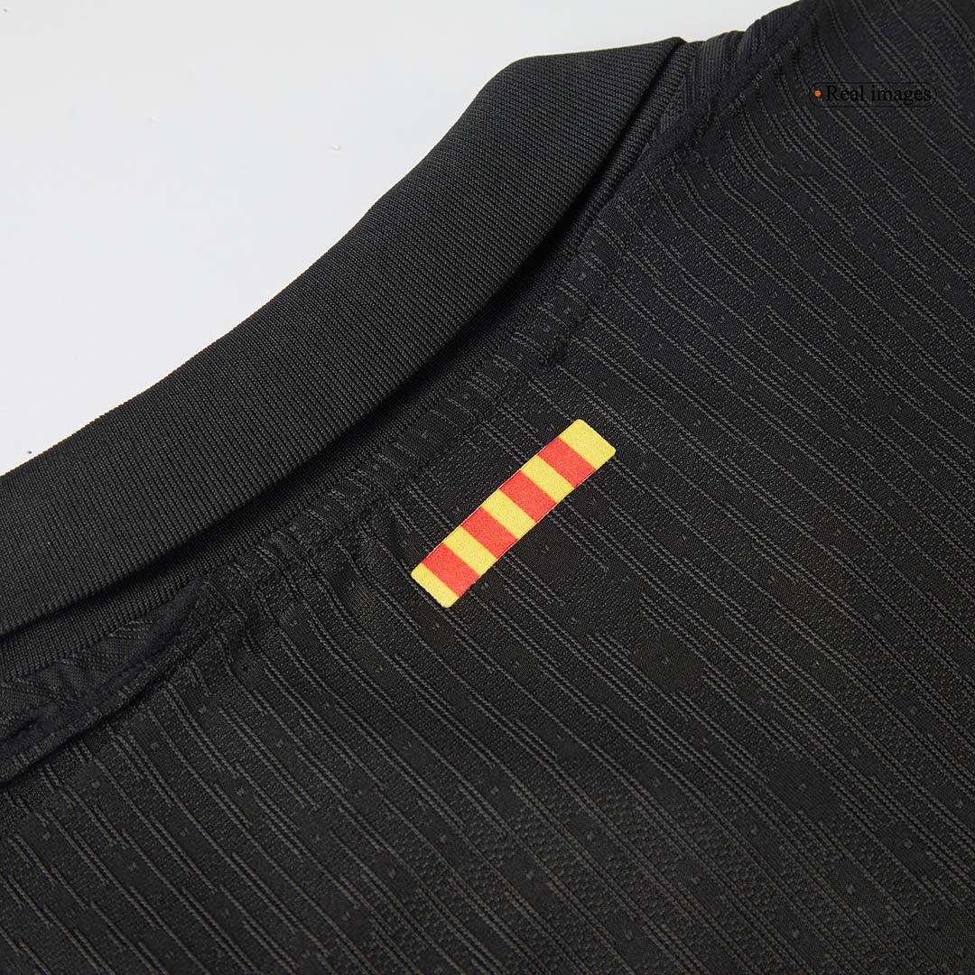 Oryginalna wyjazdowa koszulka piłkarska Barcelona X Travis Scott 2024/25 w kolorze czarnym