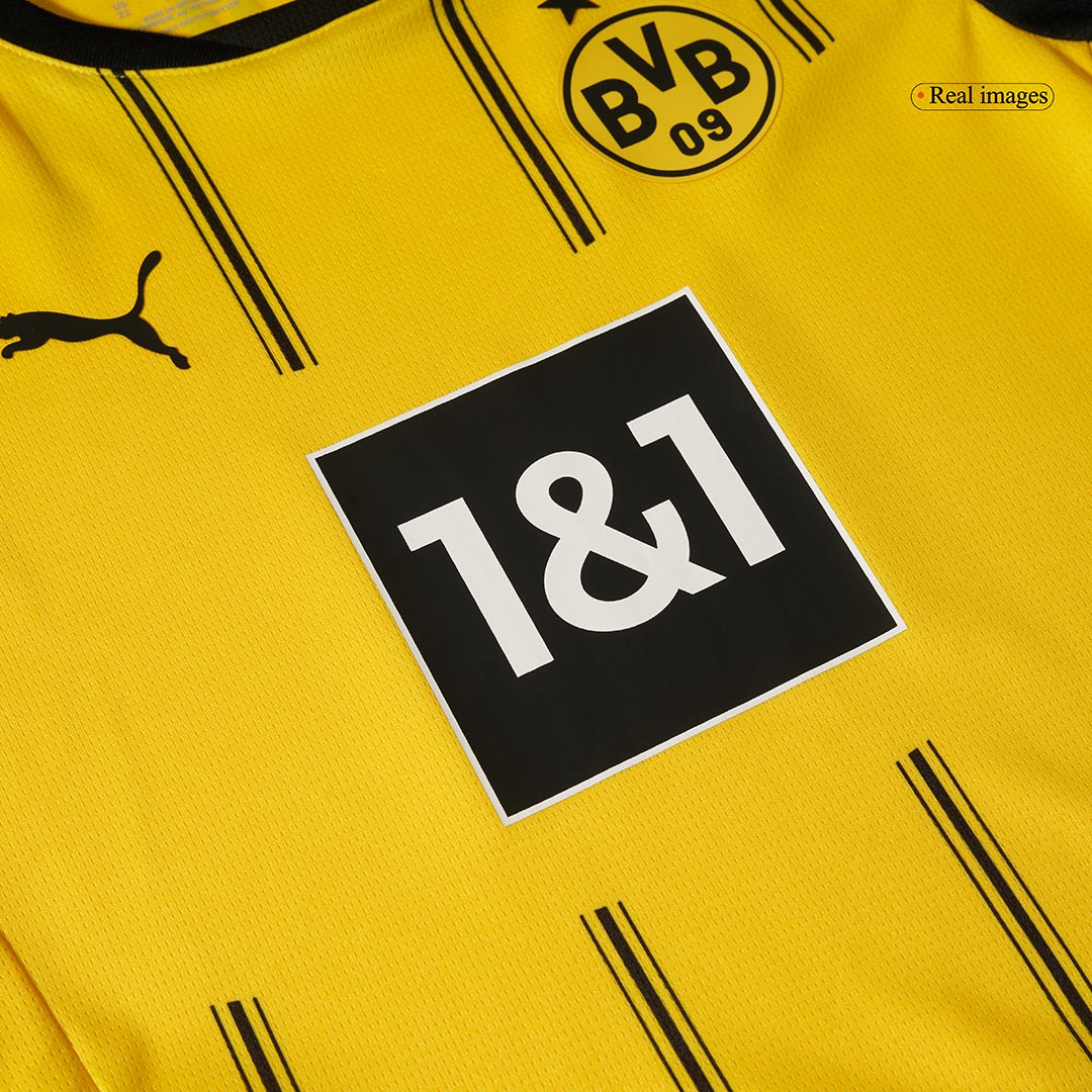 Dziecięcy zestaw piłkarski Borussia Dortmund Home (koszulka + spodenki)