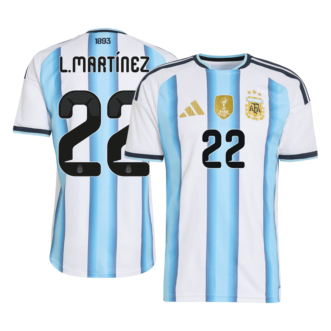 Oryginalna koszulka domowa L.MARTÍNEZA #22 Argentyny na mecz piłki nożnej 2026