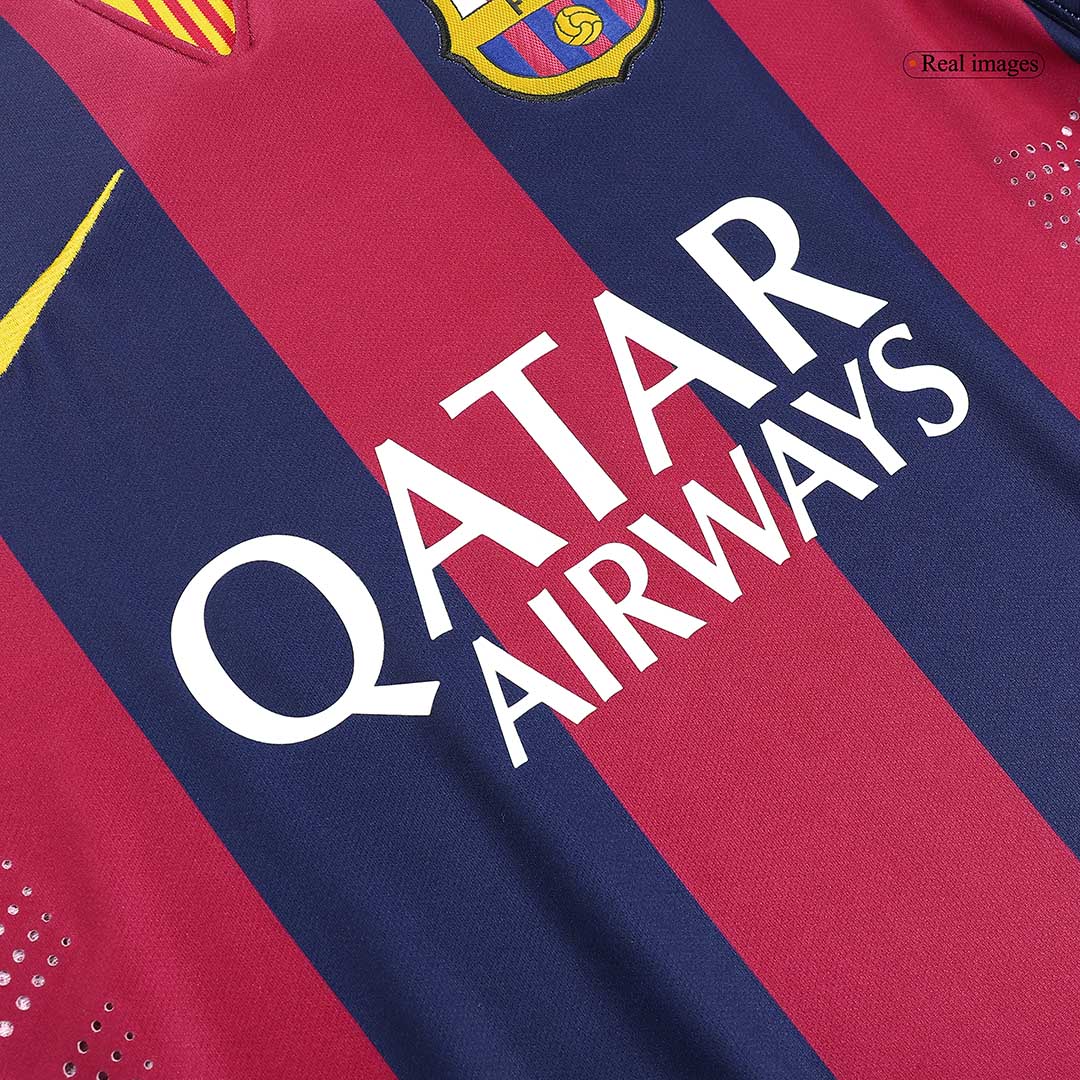 Koszulka piłkarska Retro SUÁREZ #9 2014/15 Barcelona Home