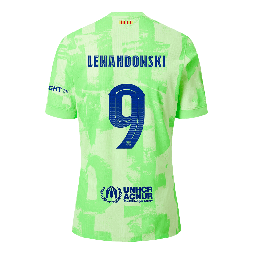 Autentyczna koszulka wyjazdowa LEWANDOWSKI #9 Barcelona Third Away Soccer Jersey 2024/25 - UCL