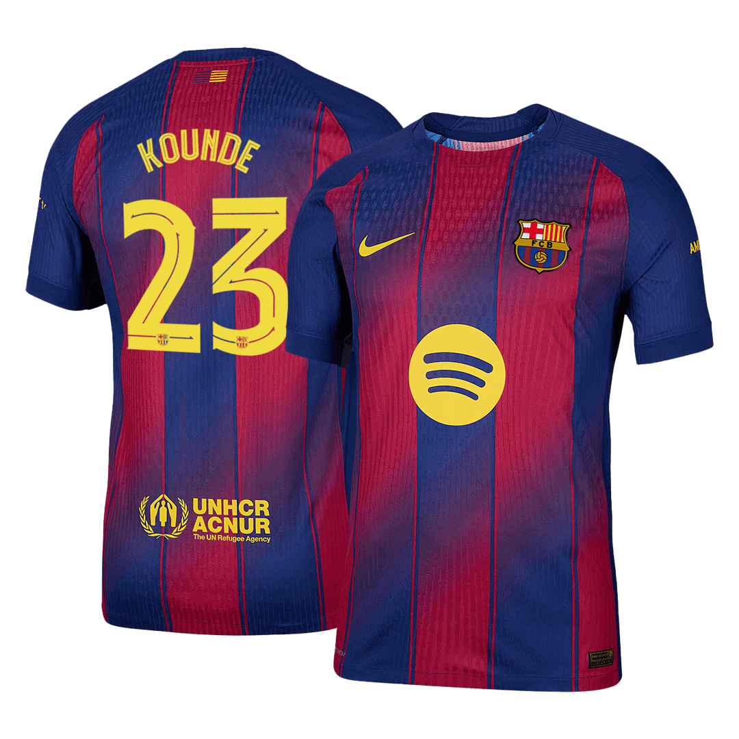 Oryginalna koszulka domowa KOUNDE #23 Barcelona 2025/26