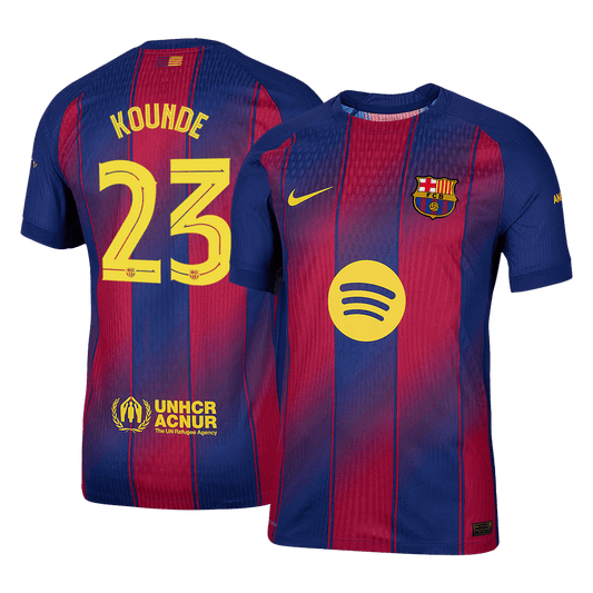 Oryginalna koszulka domowa KOUNDE #23 Barcelona 2025/26