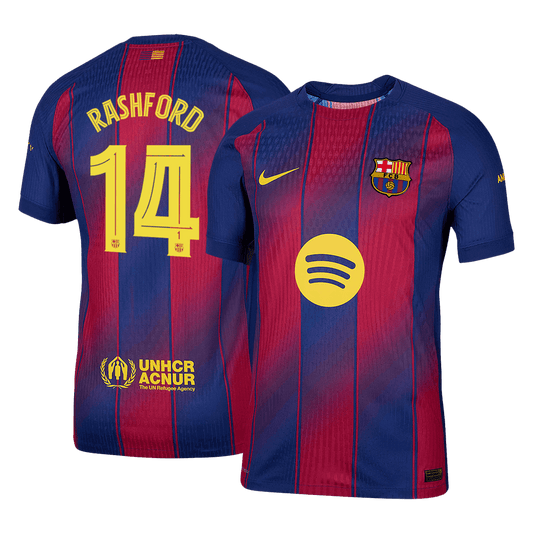 Oryginalna koszulka domowa RASHFORD #14 Barcelona 2025/26 Red&Blue – UCL