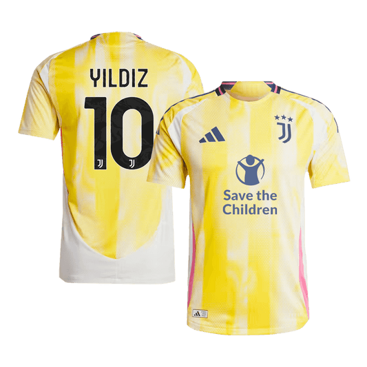 Oryginalna koszulka wyjazdowa Juventusu YILDIZ #10 na sezon 2024/25 – sponsor Save The Children