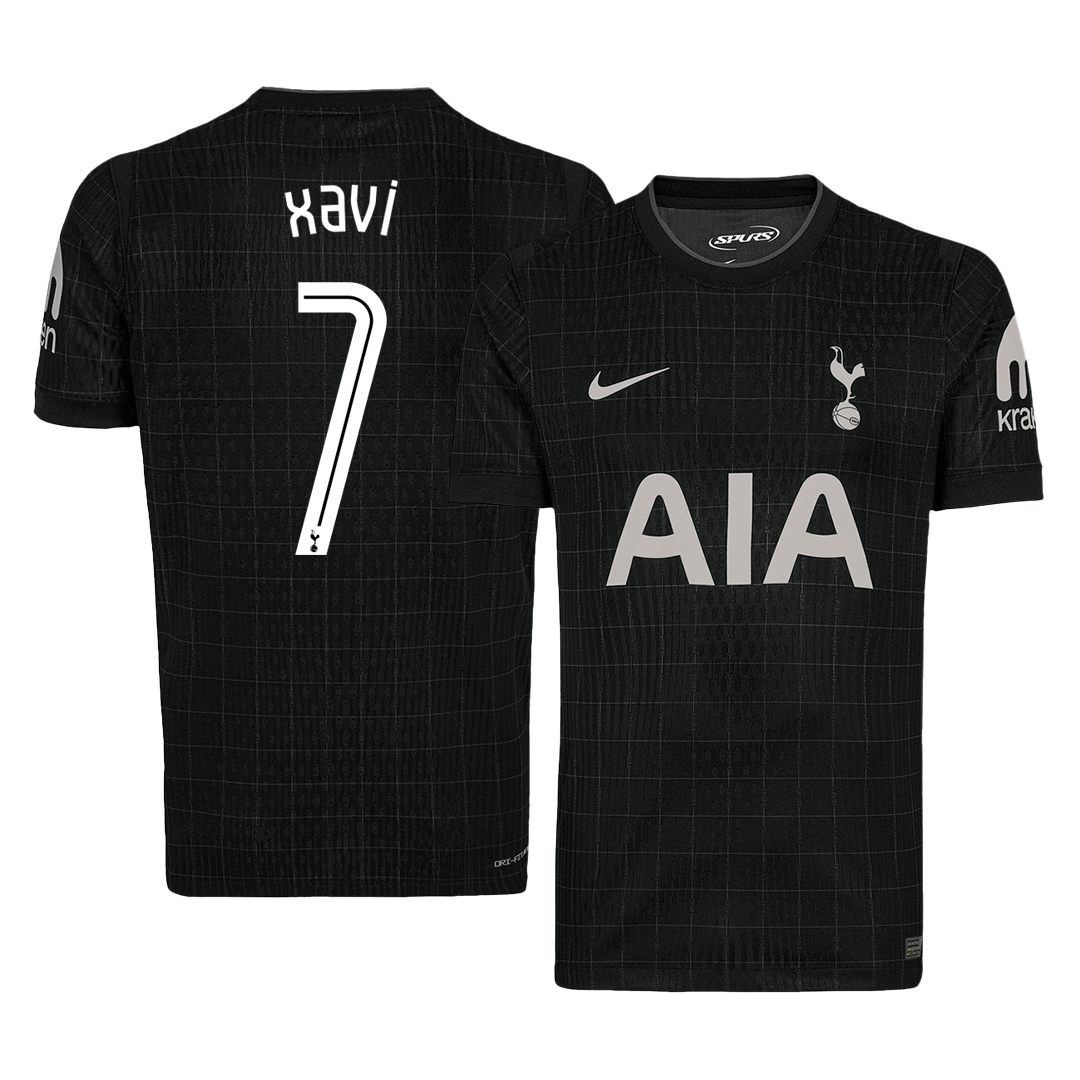 Koszulka wyjazdowa XAVI #7 Tottenham Hotspur 2025/26, czarna - UCL