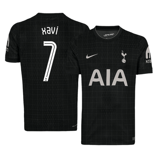 Koszulka wyjazdowa XAVI #7 Tottenham Hotspur 2025/26, czarna - UCL