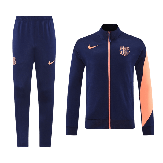 Zestaw Barcelona Training Jacket 25/26 (kurtka + spodnie) granatowo-pomarańczowy