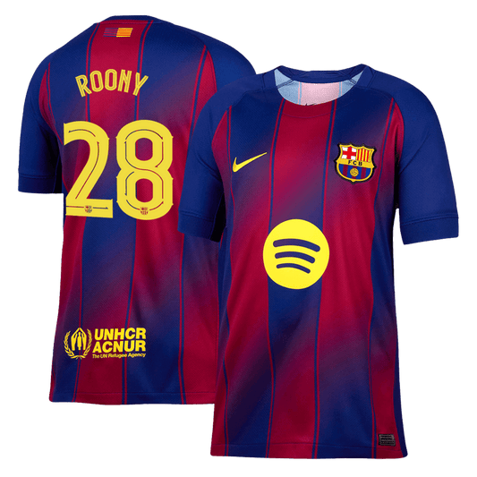Koszulka domowa ROONY'EGO #28 Barcelona 2025/26 — UCL