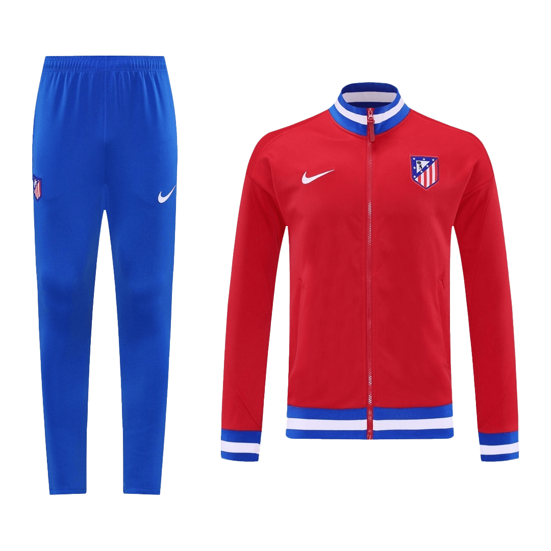 25/26 Atletico Madryt Treningowy Zestaw Kurtka (Kurtka + Spodnie) Czerwony