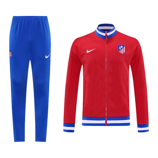 25/26 Atletico Madryt Treningowy Zestaw Kurtka (Kurtka + Spodnie) Czerwony
