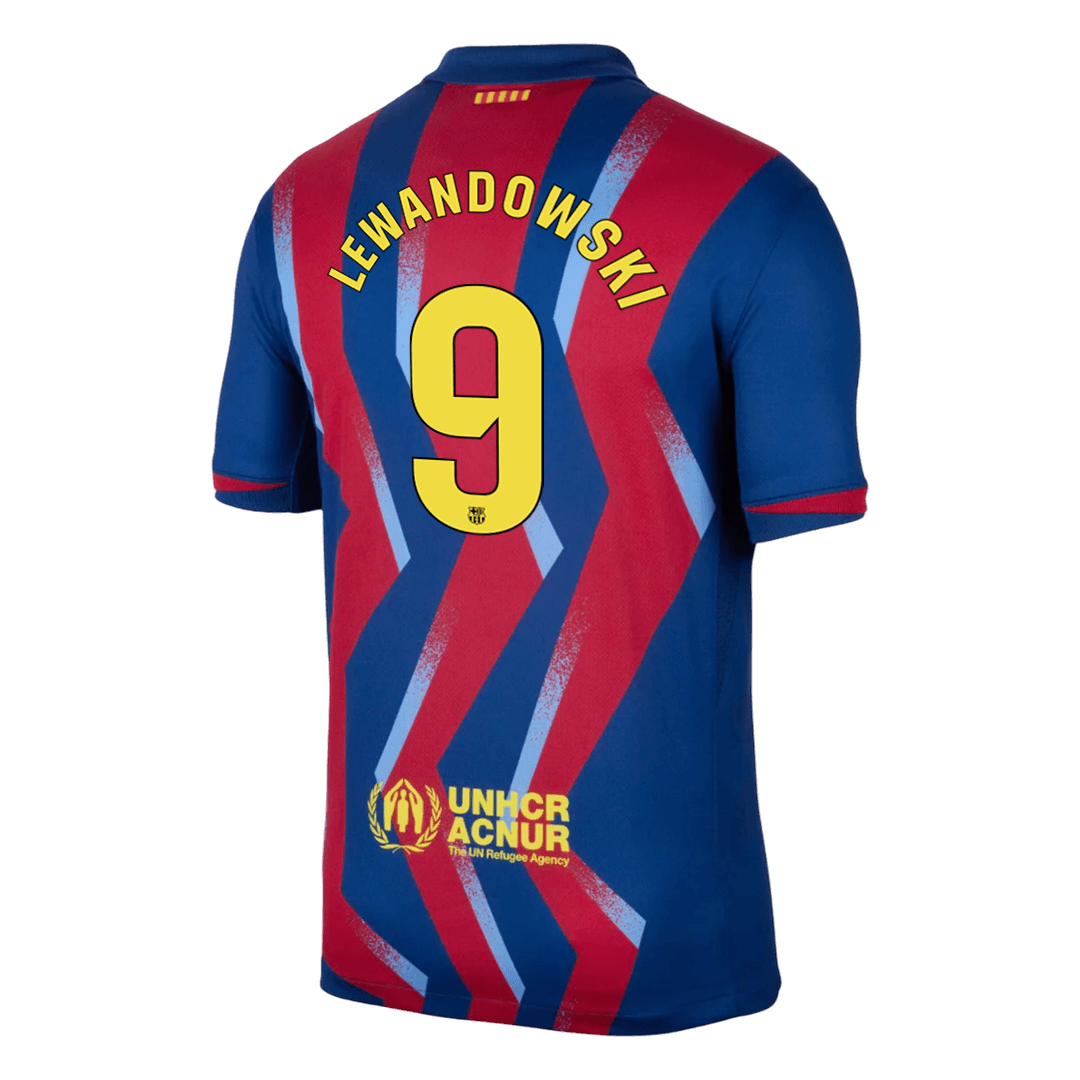 LEWANDOWSKI #9 Barcelona Czwarta wyjazdowa koszulka piłkarska 2025/26