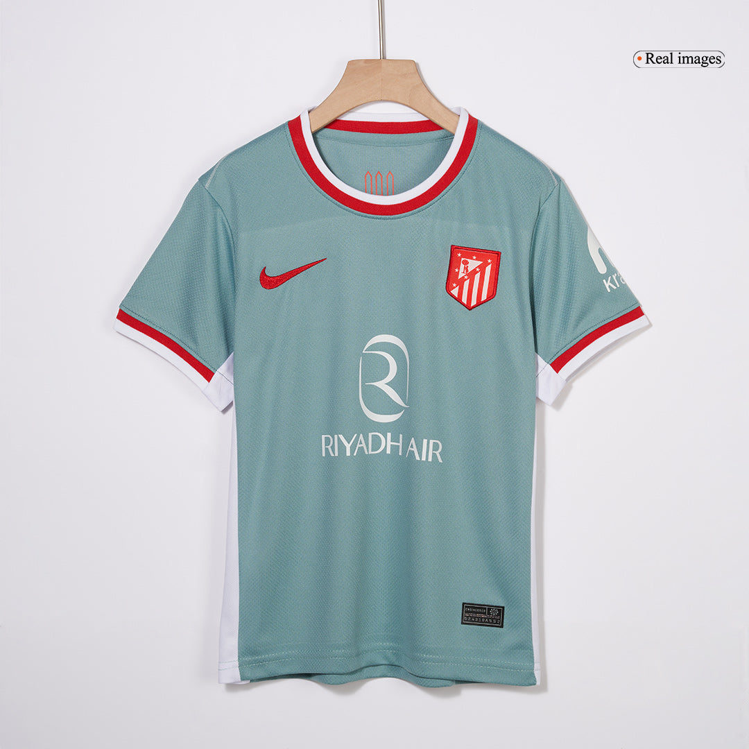 Dziecięcy zestaw wyjazdowy Atletico Madryt (koszulka + spodenki) 2024/25