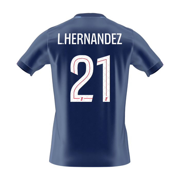 L.HERNANDEZ #21 PSG Koszulka domowa piłkarska 2025/26