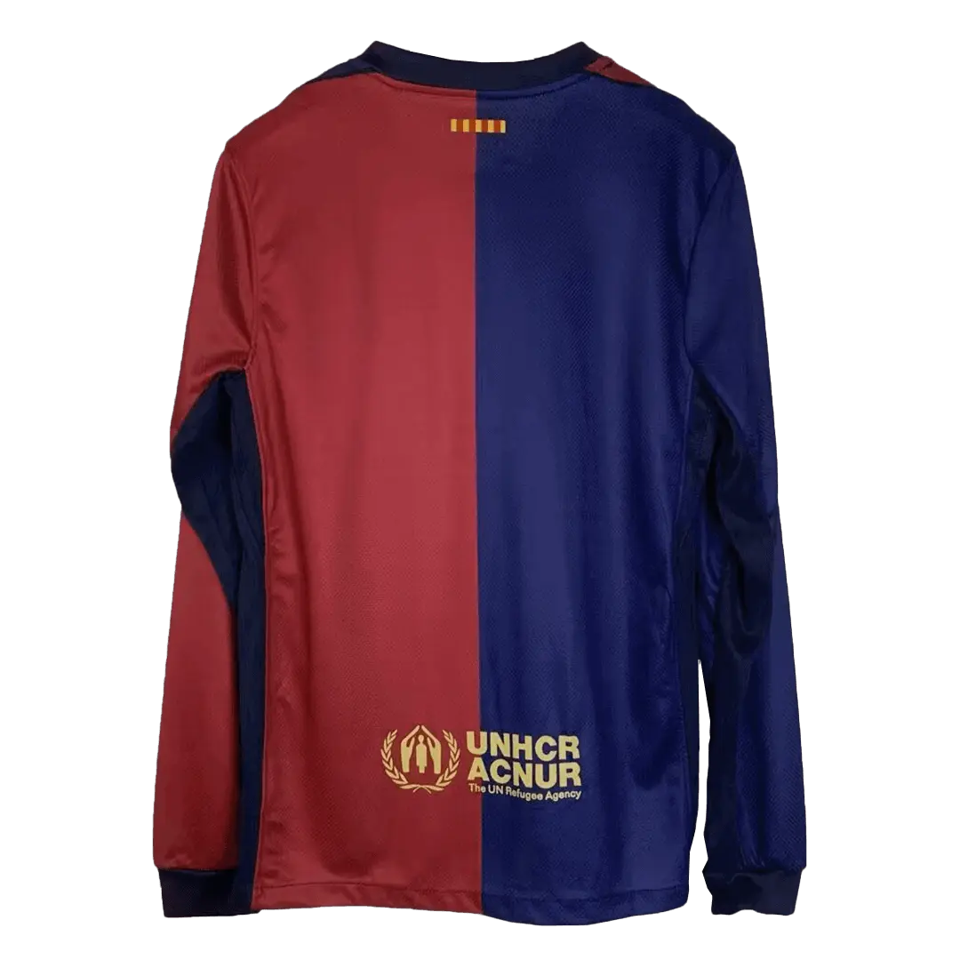 Koszulka piłkarska Barcelona Home z długim rękawem 2024/25