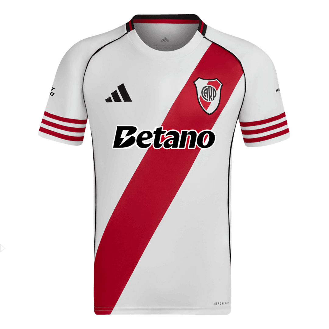 Koszulka domowa River Plate Soccer 25/26 w kolorze czerwono-białym