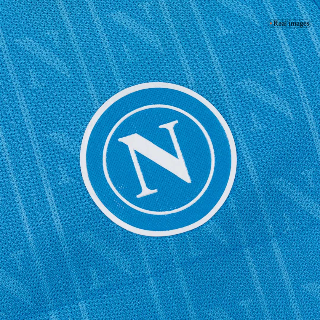 Dziecięcy zestaw piłkarski Napoli Home (koszulka + spodenki + skarpetki) 2025/26