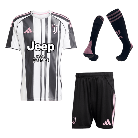 Zestaw domowy Juventusu (koszulka + spodenki + skarpetki) 2025/26