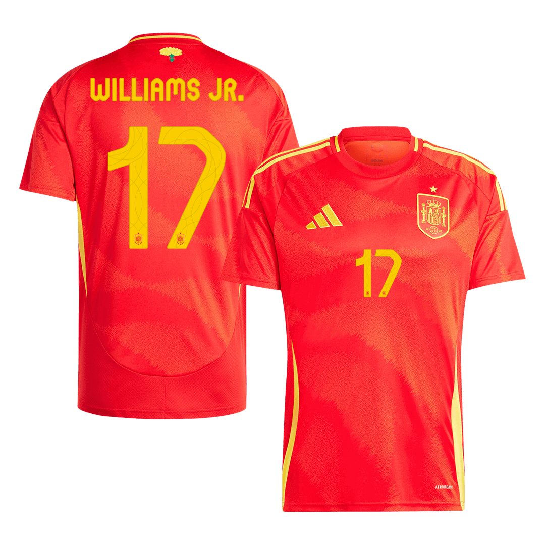 WILLIAMS JR. #17 Hiszpania Koszulka domowa piłkarska Euro 2024