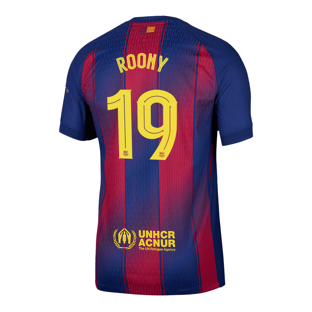 Oryginalna koszulka domowa ROONY #19 Barcelona 2025/26