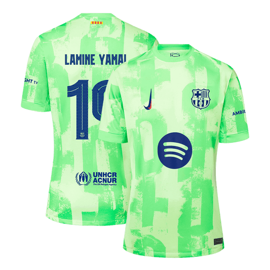 Koszulka wyjazdowa LAMINE YAMAL #19 Barcelona Third Away Soccer Jersey - UCL£¨Spotify Logo Without Text£©