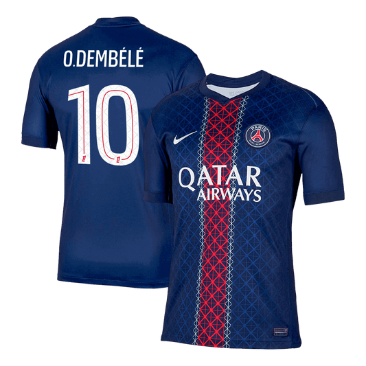 Koszulka piłkarska O.DEMBÉLÉ #10 PSG Home 2025/26 Granatowa