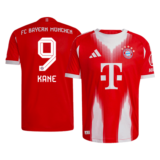 Oryginalna koszulka domowa KANE #9 Bayern Monachium 2025/26 w kolorze czerwonym