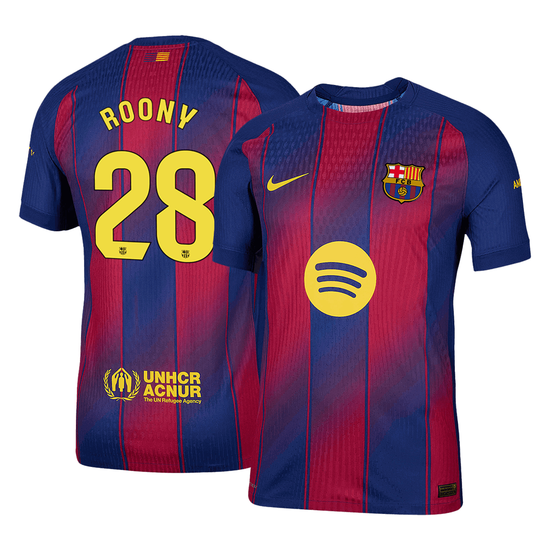 Oryginalna koszulka domowa ROONY #28 Barcelona 2025/26