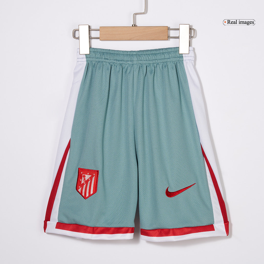 Dziecięcy zestaw wyjazdowy Atletico Madryt (koszulka + spodenki) 2024/25