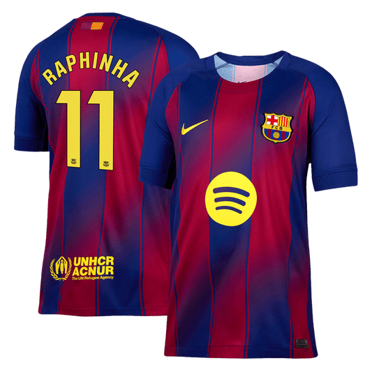 Koszulka domowa RAPHINHA #11 Barcelona 2025/26 Red&Blue