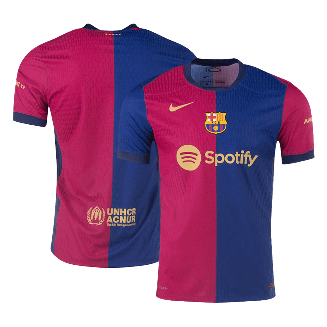 Oryginalna koszulka domowa Barcelony na sezon 2024/25 – stary sponsor