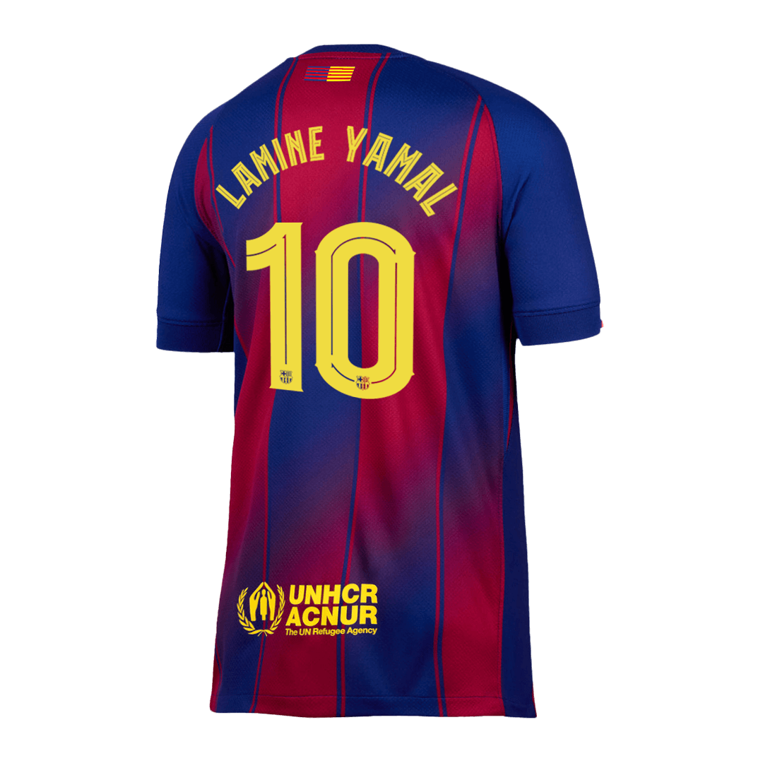 Koszulka domowa LAMINE YAMAL #10 Barcelona 2025/26 Red&Blue - UCL